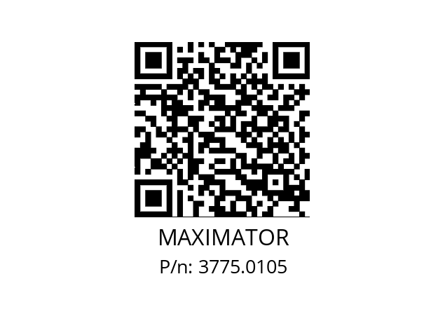   MAXIMATOR 3775.0105