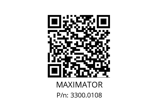   MAXIMATOR 3300.0108