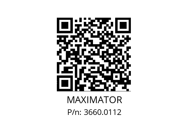   MAXIMATOR 3660.0112