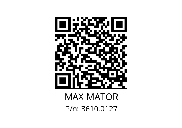   MAXIMATOR 3610.0127