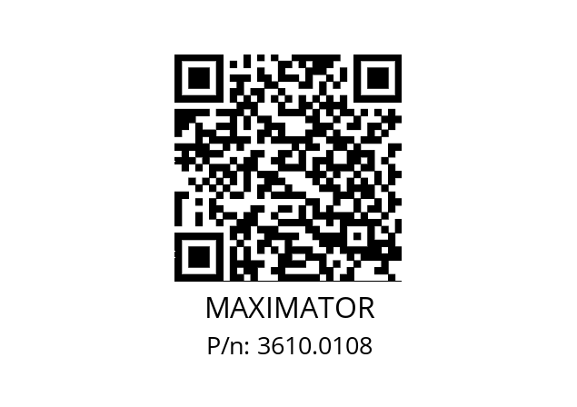   MAXIMATOR 3610.0108