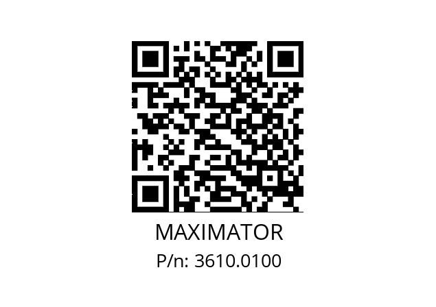   MAXIMATOR 3610.0100