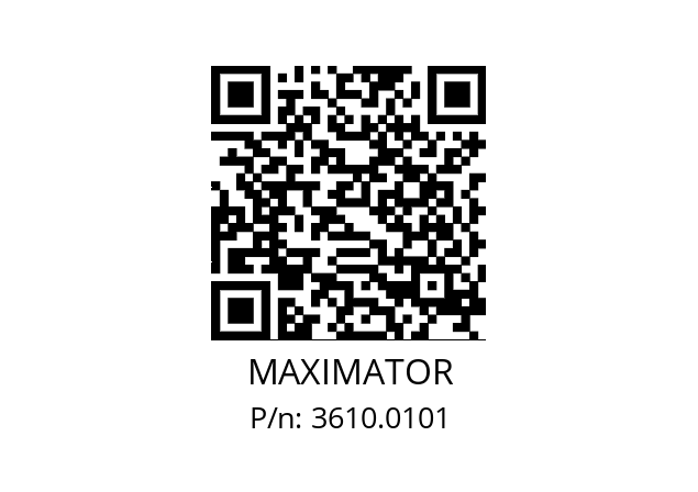   MAXIMATOR 3610.0101