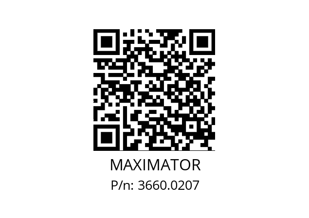   MAXIMATOR 3660.0207