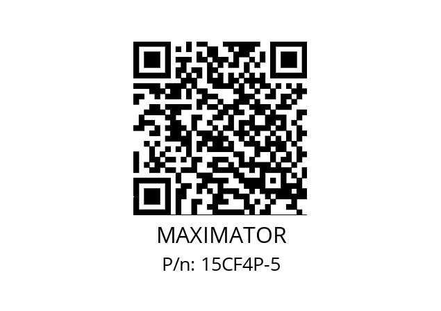   MAXIMATOR 15CF4P-5