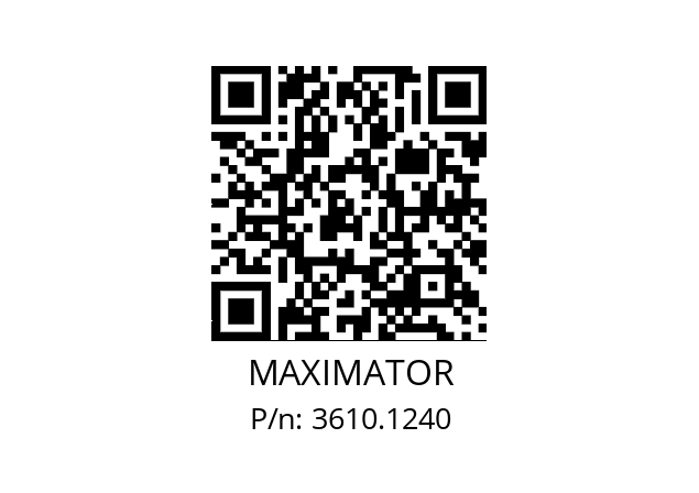   MAXIMATOR 3610.1240