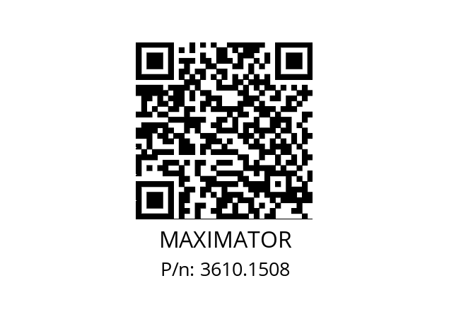   MAXIMATOR 3610.1508