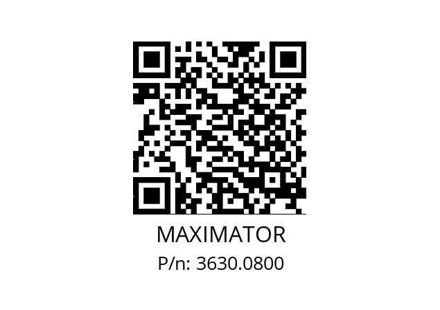   MAXIMATOR 3630.0800