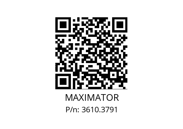   MAXIMATOR 3610.3791