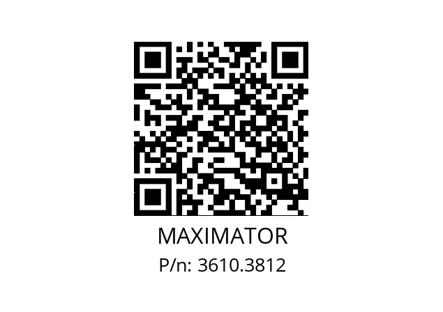   MAXIMATOR 3610.3812