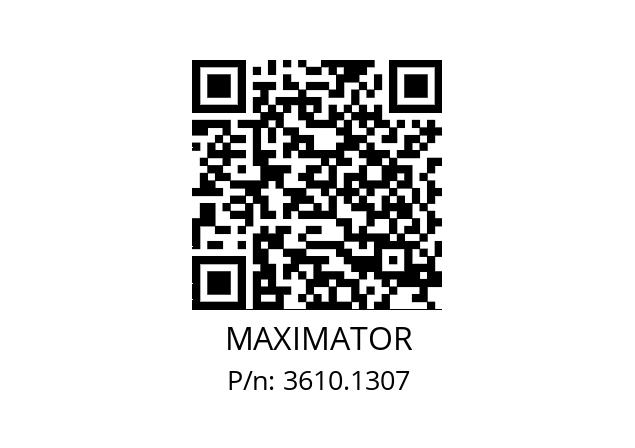   MAXIMATOR 3610.1307