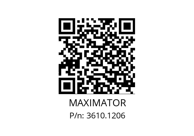   MAXIMATOR 3610.1206