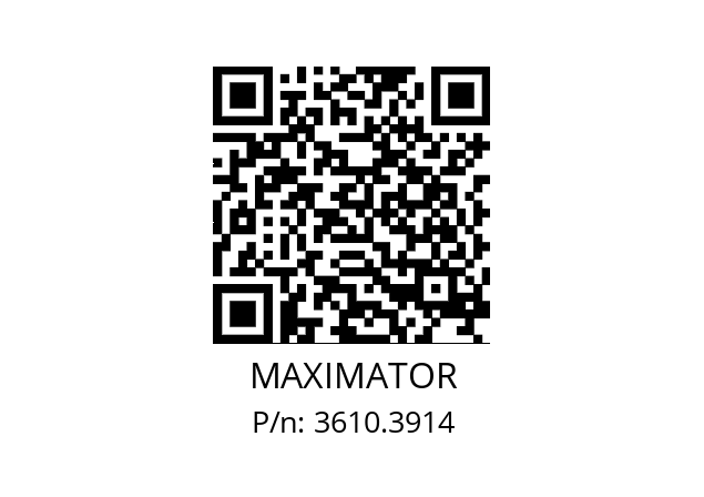   MAXIMATOR 3610.3914