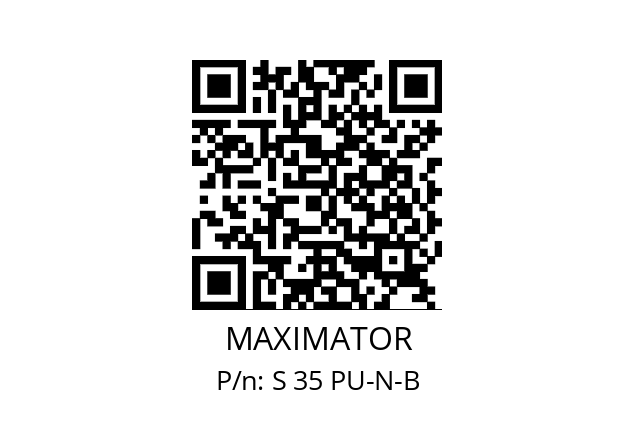   MAXIMATOR S 35 PU-N-B