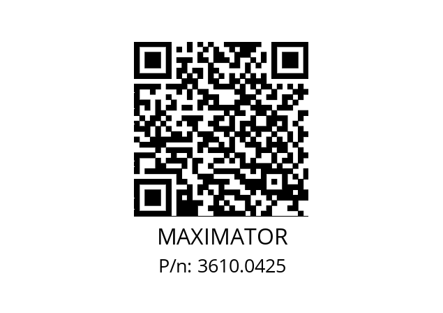   MAXIMATOR 3610.0425