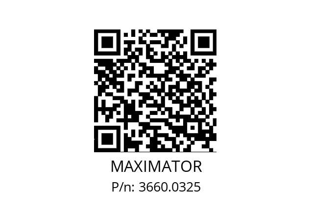   MAXIMATOR 3660.0325