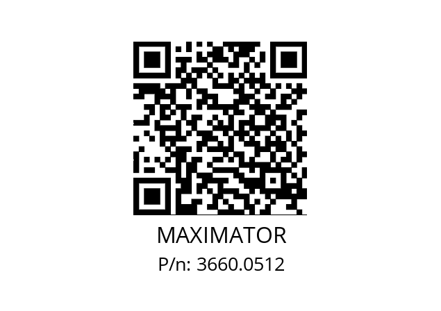   MAXIMATOR 3660.0512