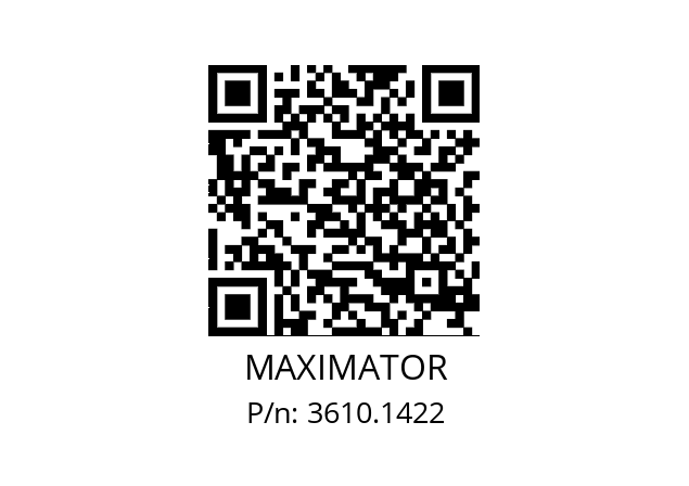   MAXIMATOR 3610.1422