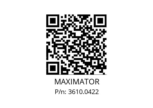   MAXIMATOR 3610.0422