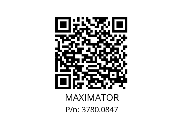   MAXIMATOR 3780.0847