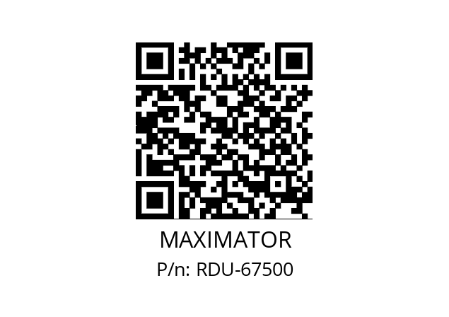   MAXIMATOR RDU-67500