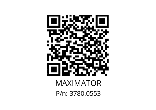   MAXIMATOR 3780.0553