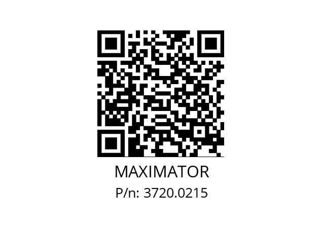   MAXIMATOR 3720.0215