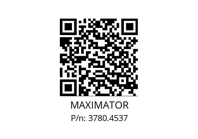   MAXIMATOR 3780.4537