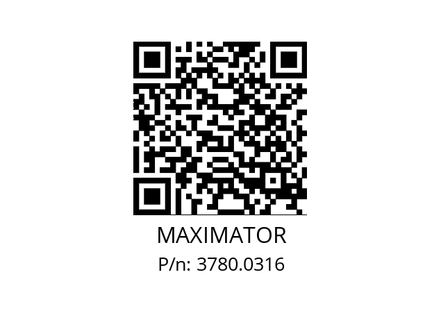   MAXIMATOR 3780.0316