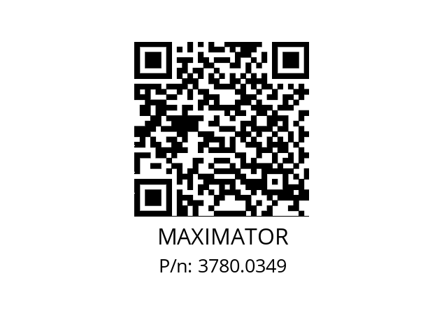   MAXIMATOR 3780.0349