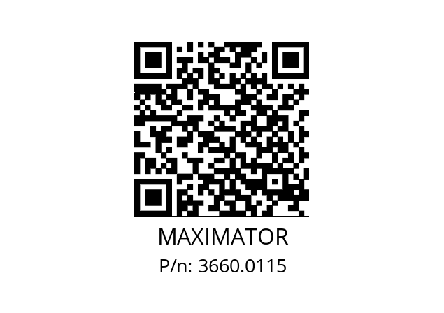   MAXIMATOR 3660.0115