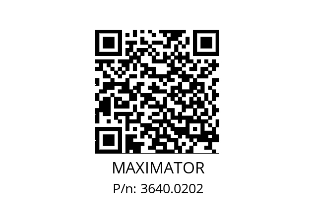   MAXIMATOR 3640.0202