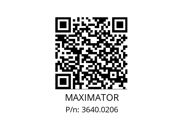   MAXIMATOR 3640.0206