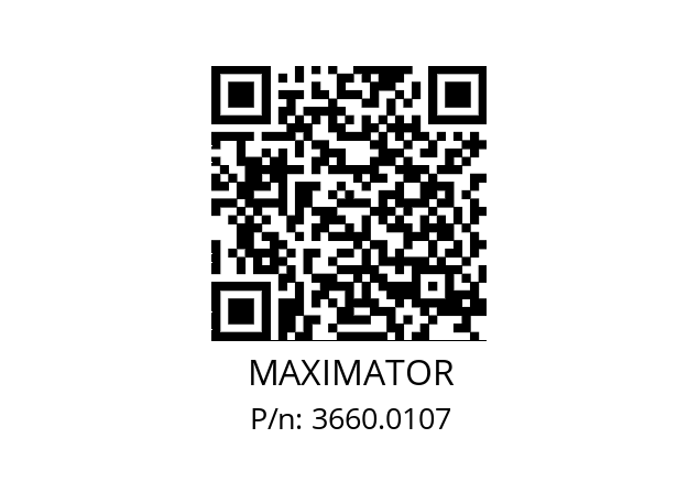   MAXIMATOR 3660.0107