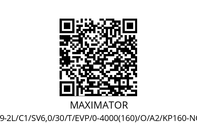   MAXIMATOR M189-2L/C1/SV6,0/30/T/EVP/0-4000(160)/O/A2/KP160-NO/Sonder