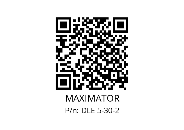   MAXIMATOR DLE 5-30-2