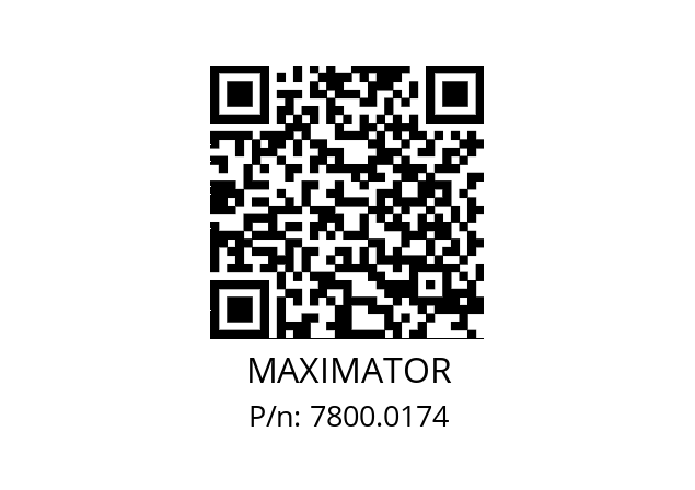   MAXIMATOR 7800.0174