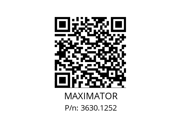   MAXIMATOR 3630.1252