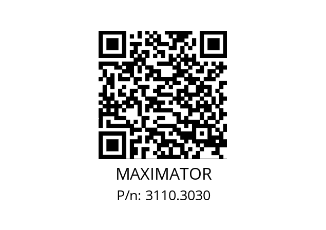   MAXIMATOR 3110.3030