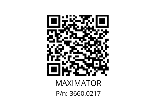   MAXIMATOR 3660.0217