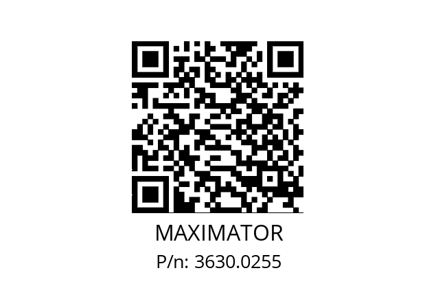   MAXIMATOR 3630.0255