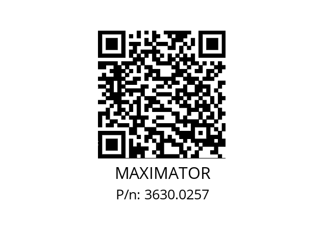   MAXIMATOR 3630.0257