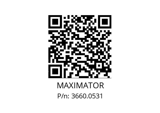   MAXIMATOR 3660.0531