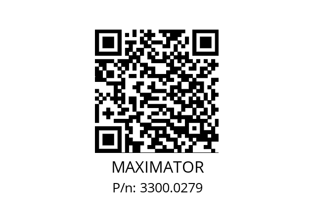   MAXIMATOR 3300.0279