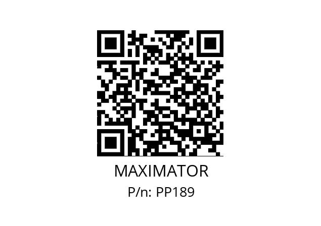   MAXIMATOR PP189