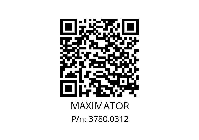   MAXIMATOR 3780.0312