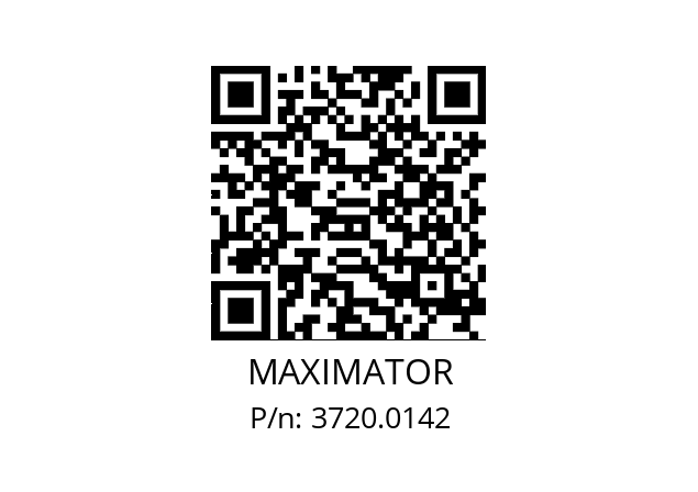   MAXIMATOR 3720.0142