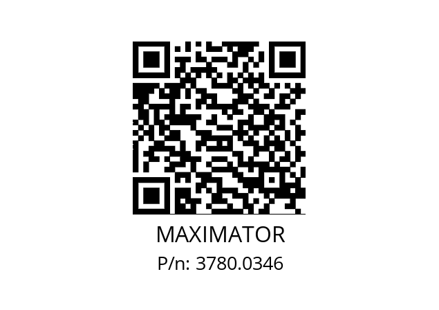   MAXIMATOR 3780.0346