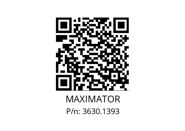   MAXIMATOR 3630.1393