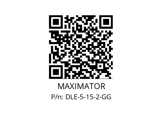   MAXIMATOR DLE-5-15-2-GG